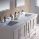 Oxford 72" Antique White Traditional Double Sink Vanity, FFT3071CH