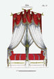 French Empire Bed No. 17 - Gallery Wrapped Canvas Art 28" x 42"