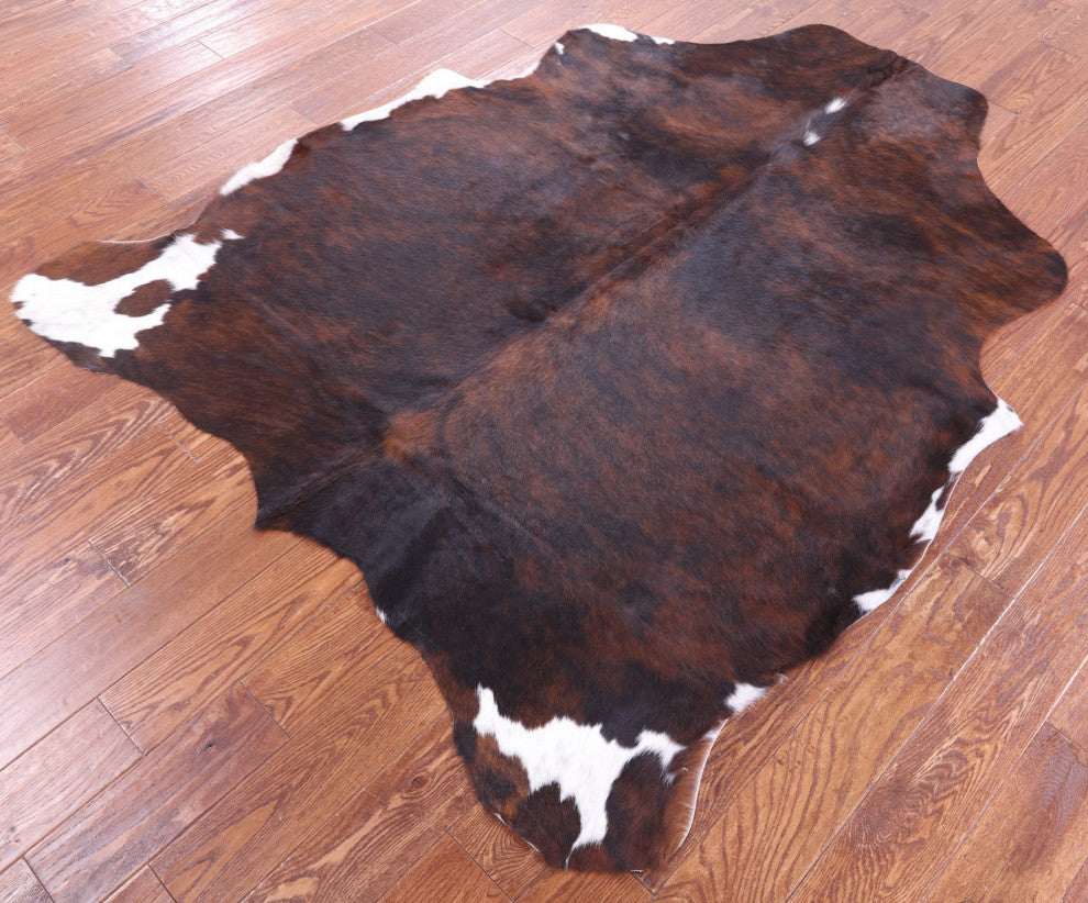6' 3" X 5' 9" Natural Cowhide Rug C1571