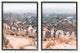 California Film Capital West Coast Hills Cityscape,24 x 30