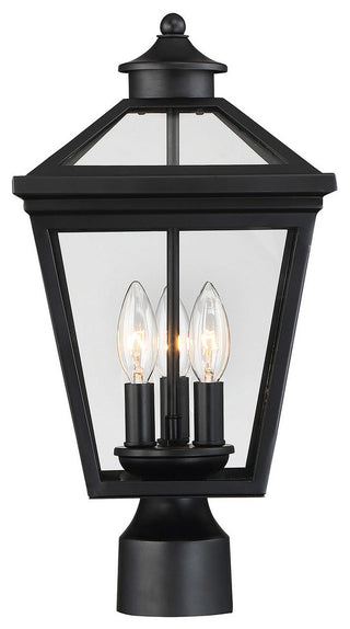 Ellijay Outdoor Post Lantern, Black