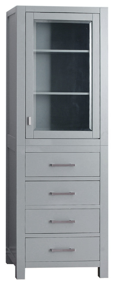 Avanity Modero 24" Linen Tower, Chilled Gray Finish