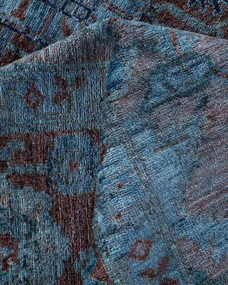 Overdyed, One-of-a-Kind Hand-Knotted Area Rug Gray, 9'0"x11'7"