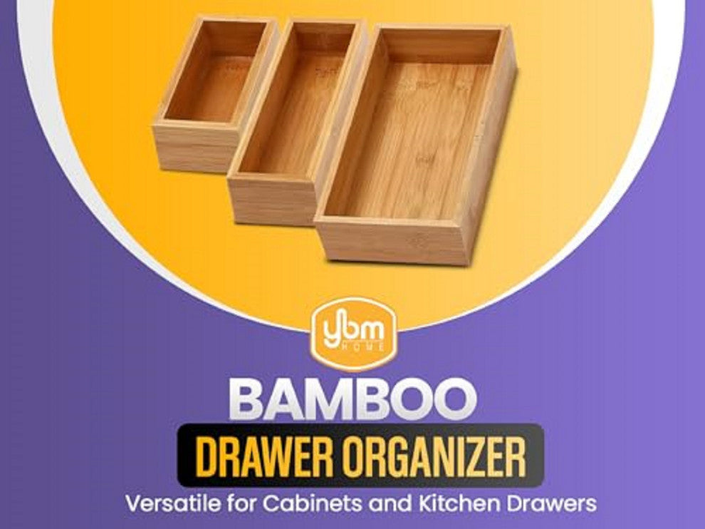 YBM Home Kitchen Drawer Organizer Storage Box, 10"x14"x2"