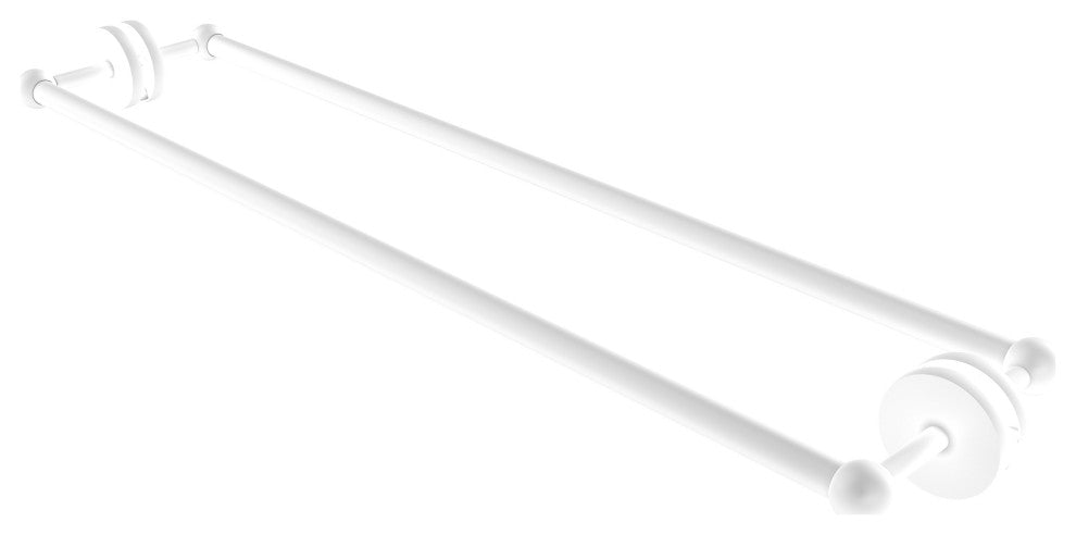Prestige Skyline 30" Back to Back Shower Door Towel Bar, Matte White