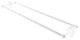 Prestige Skyline 30" Back to Back Shower Door Towel Bar, Matte White