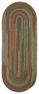 Colonial Mills Rug Wayland Runner Olive Runner, Oval