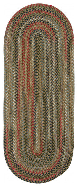 Colonial Mills Rug Wayland Runner Olive Runner, Oval