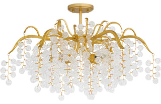 Quoizel MAP1728 Maple 6 Light 29"W Semi-Flush Ceiling Fixture - Earth Black