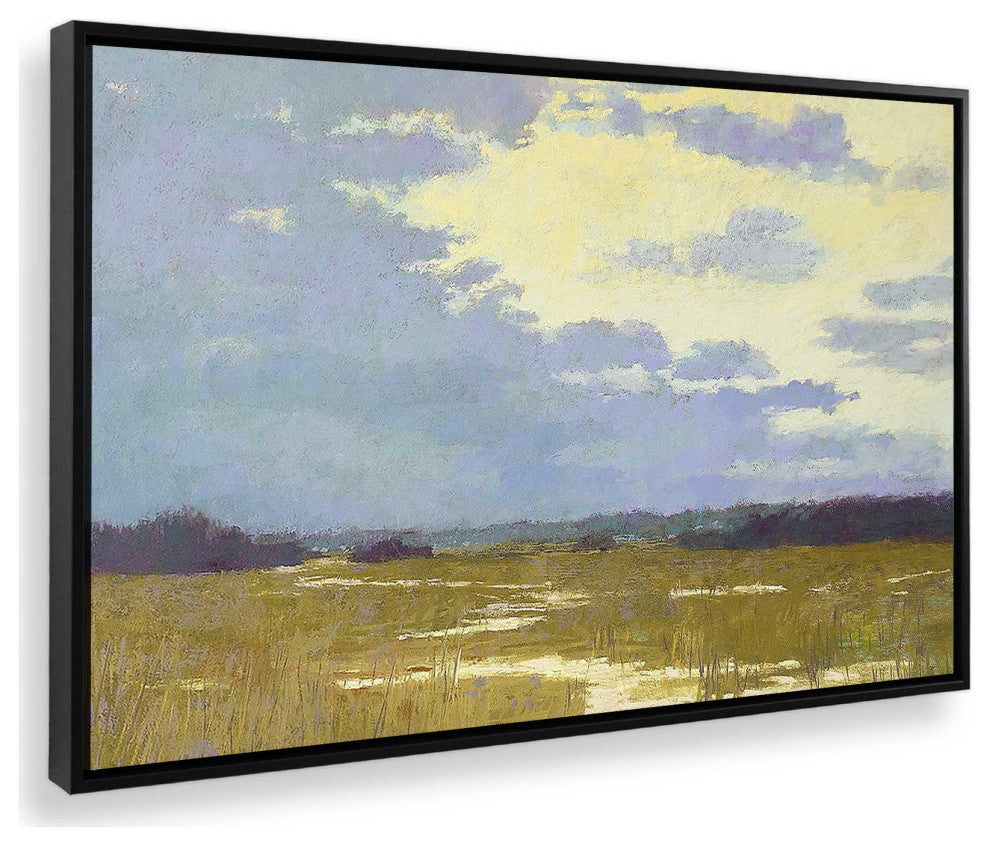"Lemonade Skies" - A Serene Twilight Canvas Art Print