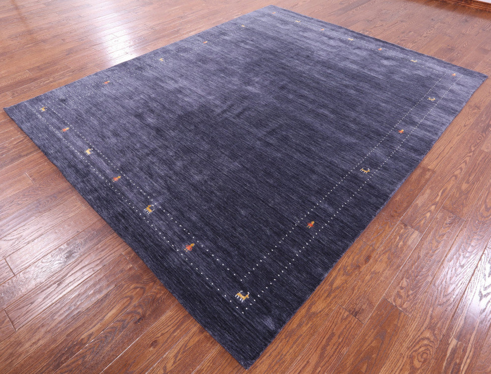 8' 0" X 10' 0" Persian Gabbeh Hand Knotted Wool Rug - Q15123