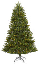 6ï¿½ New Haven Spruce ï¿½Natural Lookï¿½ Artificial Christmas Tree / 350 LED Lights
