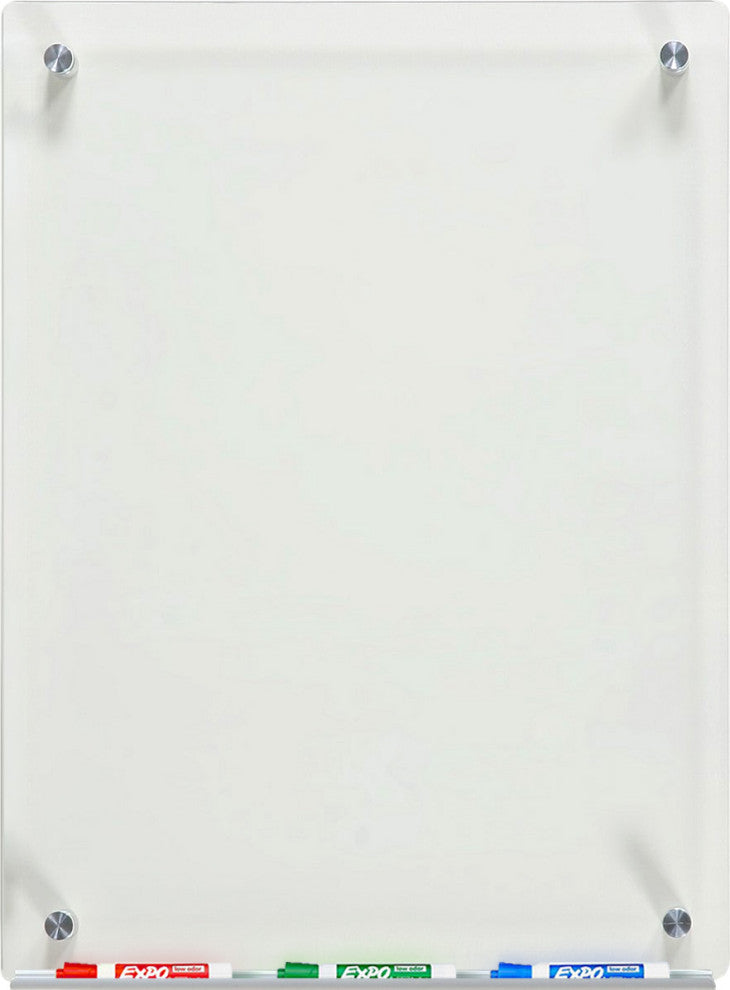 Clear Glass Dry-Erase Board Set Audio-Visual Direct, 17 3/4"x23 5/8"