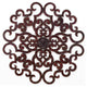 38" Brown Taupe Iron Wall Grille