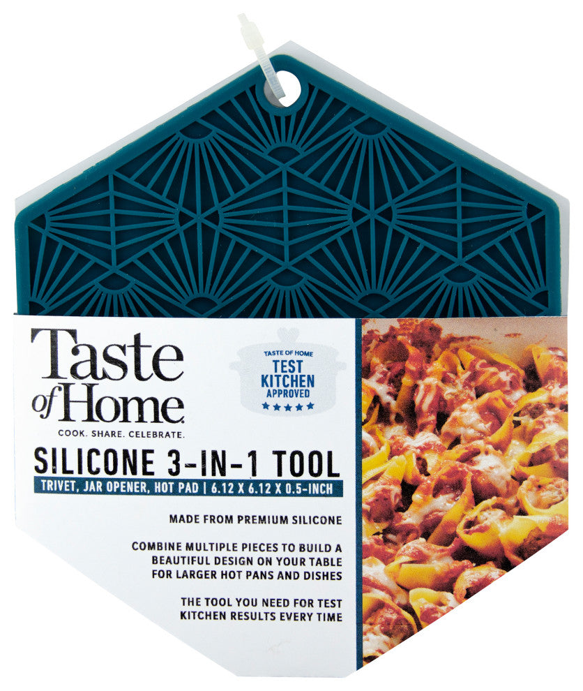 Taste of Home 2 Piece Silicone 3-in-1 Tool, Sea Green