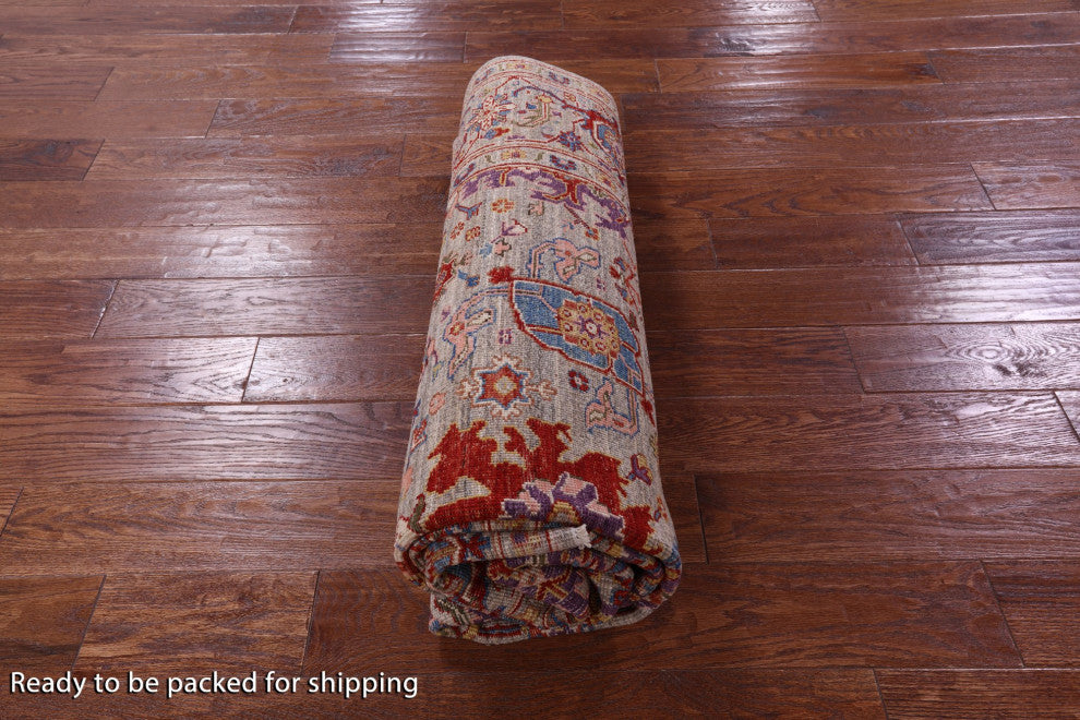 Persian Fine Serapi Hand-Knotted Wool Rug 5' 10" X 8' 2" - Q12663