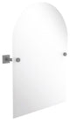 Montero Contemporary Frameless Arch Beveled Edge Tilt Mirror, Matte Gray