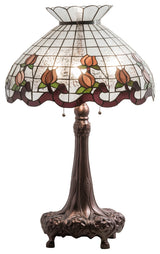 33" High Roseborder Table Lamp