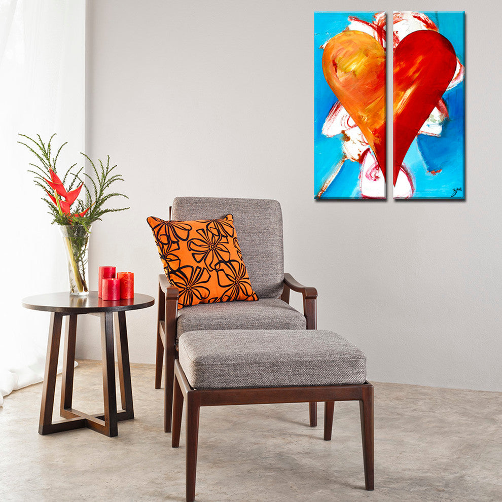Heartwork "Lexi" 2-Piece Canvas Art Set, 40"x16"