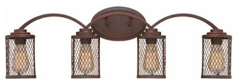 Millennium Lighting Akron Vanity, Rubbed Bronze