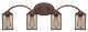 Millennium Lighting Akron Vanity, Rubbed Bronze