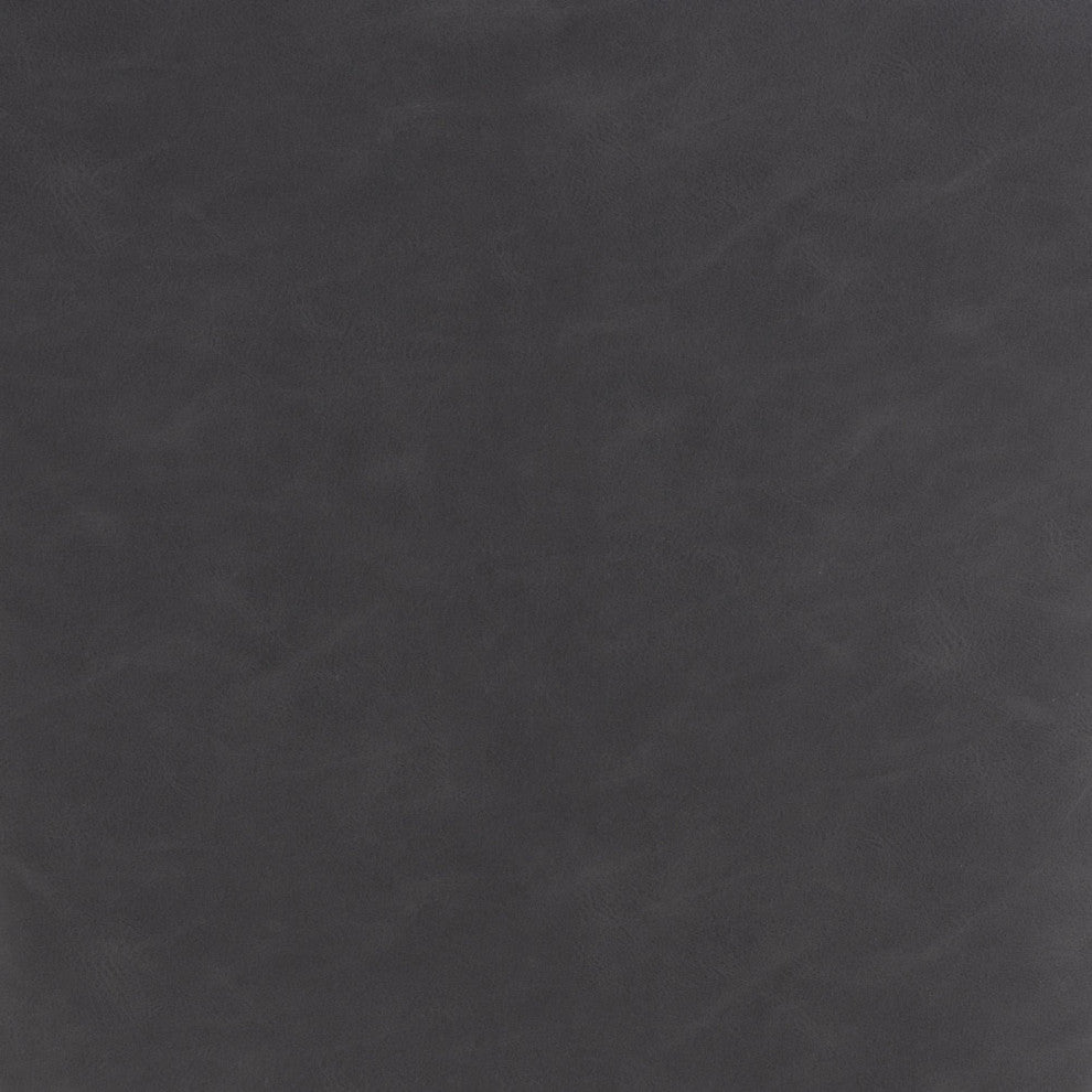 Computer Chair, Faux Vinyl Leather, Steel, Gray, Chrome, Business Office