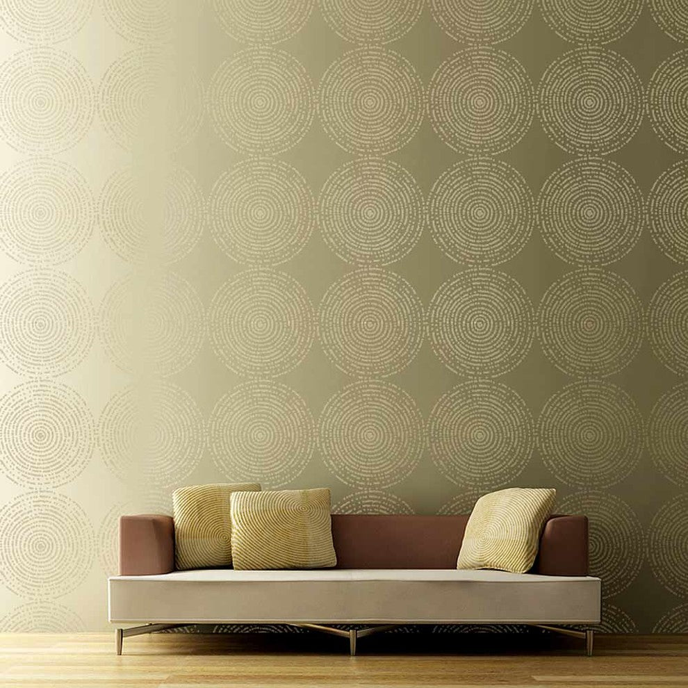 Resonance Allover Stencil Pattern, DIY home Decor, Easy DIY Wall Decor