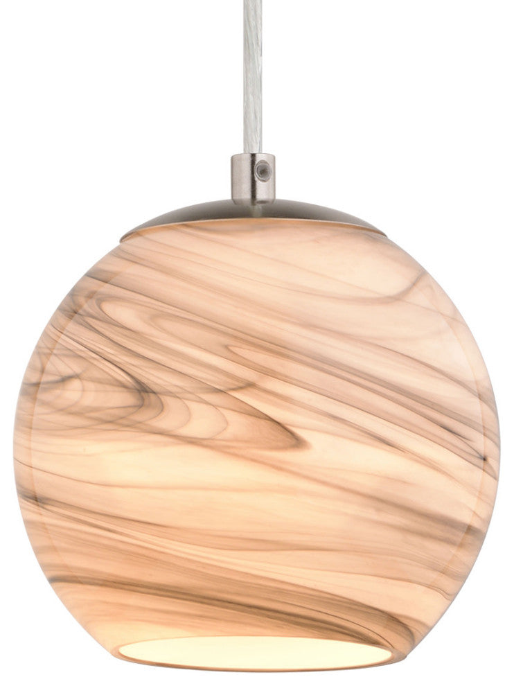 Vaxcel Lighting P0407 Milano 6"W Mini Pendant - Satin Nickel