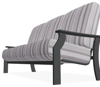 St. Catherine Deep Seat 3-Seat Outdoor Sofa, Sensory Dove/Graphite