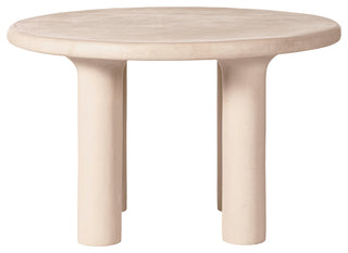 Barbara Cream Textured Indoor / Outdoor 47" Round Dining Table