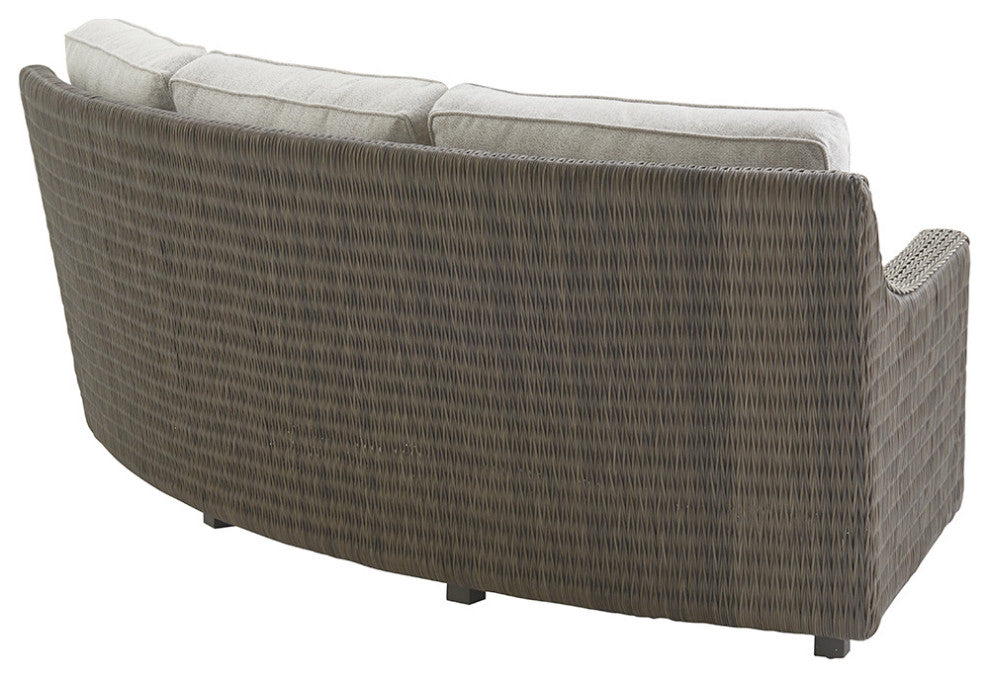 Curved Sectional Armless Sofa