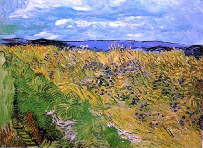 Vincent Van Gogh Wheat Field With Cornflowers Wall Decal