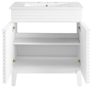 Render 30" Bathroom Vanity Cabinet, White White