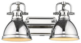 Duncan 2-Light Bath Vanity With Chrome Shade
