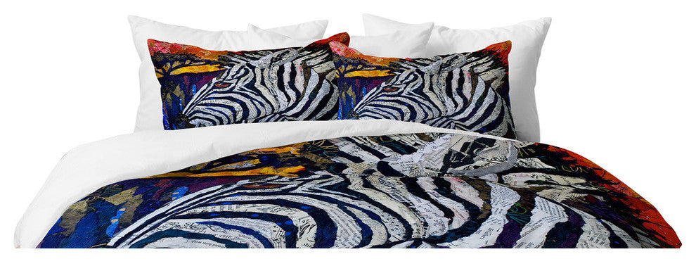 Deny Designs Elizabeth St Hilaire Nelson Seeing Stripes 2 Duvet Cover Set