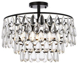 Murphy 18" Flush Mount, Black