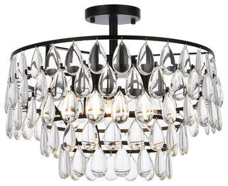 Murphy 18" Flush Mount, Black