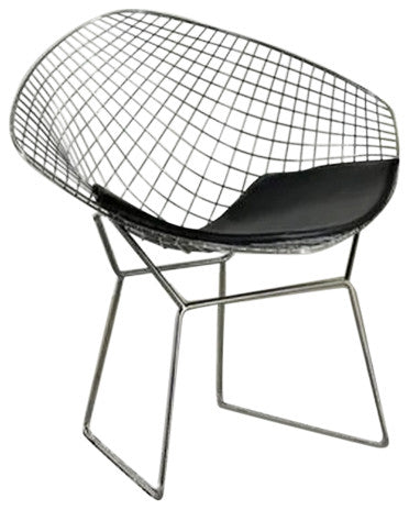 Diamond Bertoia Chair, Chrome
