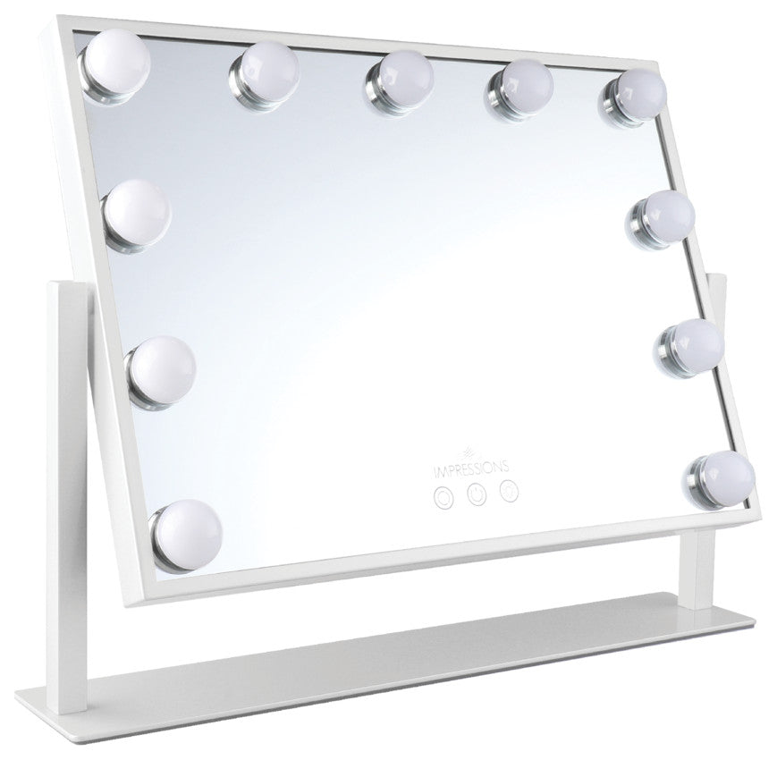 Hollywood Tri Tone Artiste XL Makeup Mirror, White