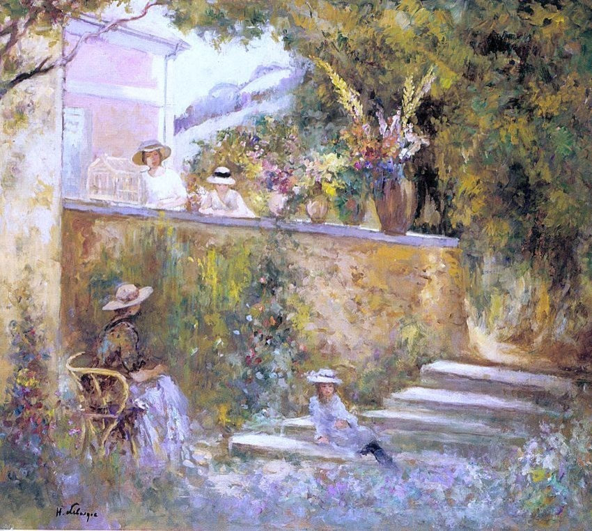 Henri Lebasque Nono and Madame Lebasque in the Garden Wall Decal