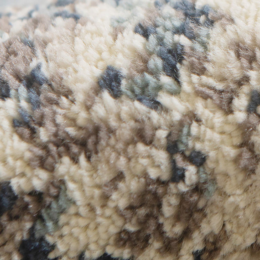 Athinai Benson Blue Abstract Area Rug, 7'9"x9'9"