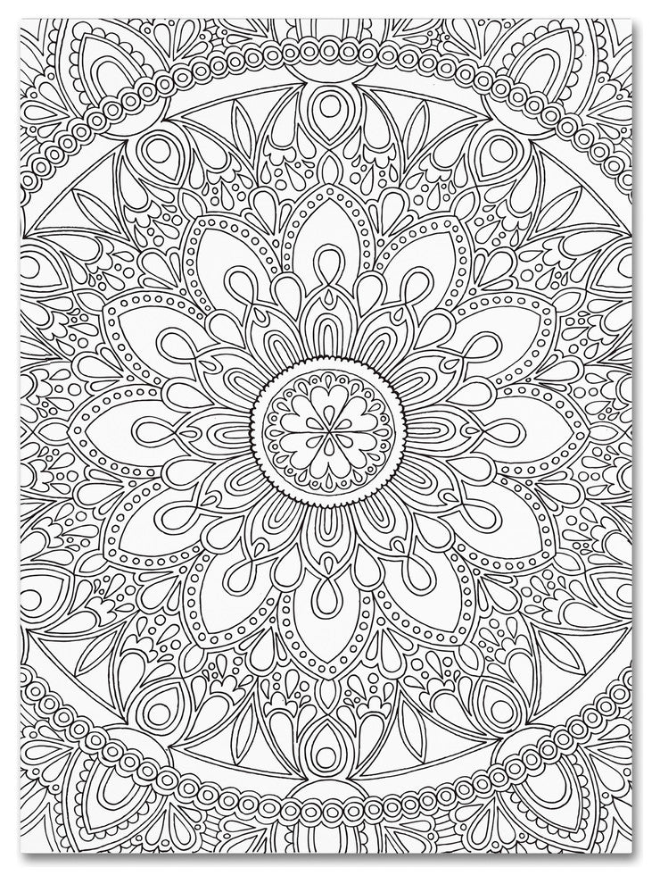 Hello Angel ''Delightful Mandala'' Canvas Art, 47x35