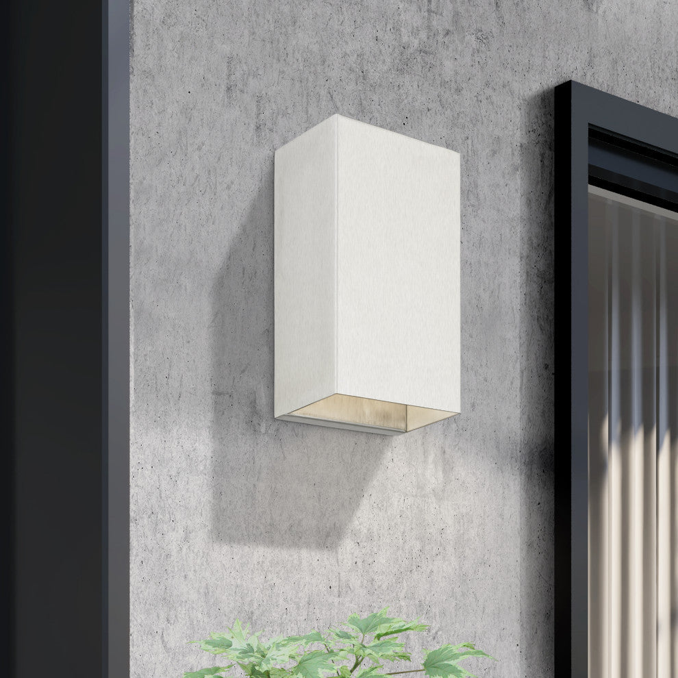 Derby 1 Light Brushed Nickel Outdoor/Indoor ADA Medium Sconce
