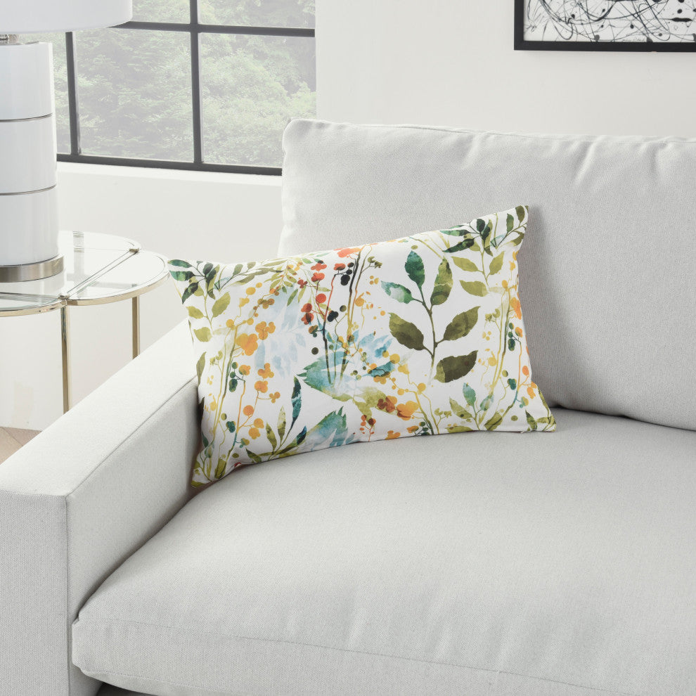 Mina Victory GT130 Throw Pillow, Multicolor, 14" x 22"