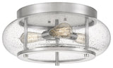Quoizel TRG1616BN Three Light Flush Mount, Brushed Nickel Finish