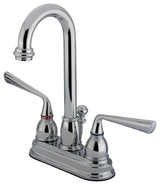 Kingston Brass 4" Centerset Bathroom Faucet, Polished Chrome