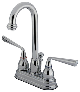 Kingston Brass 4" Centerset Bathroom Faucet, Polished Chrome