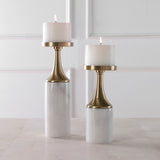 Uttermost Castiel Marble Candleholders, 2-Piece Set