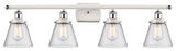 Innovations 916-4W-WPC-G64 4-Light Bath Vanity Light, White, Polished Chrome
