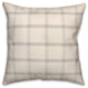 Gray Plaid Linen 18x18 Spun Poly Pillow